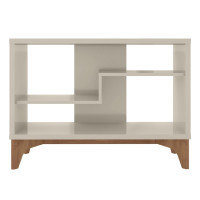 Manhattan Comfort 8LC1 Gowanus Modern Accent Display Sideboard with 2 Shelves in Off White